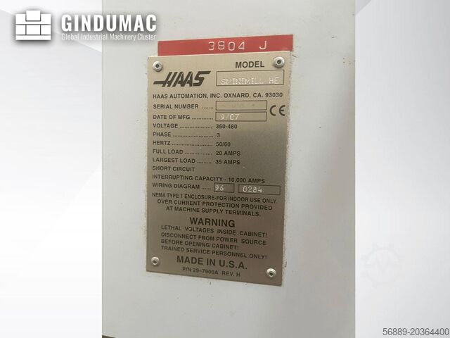 Pionowe centrum obróbkowe HAAS S MiniMill HE