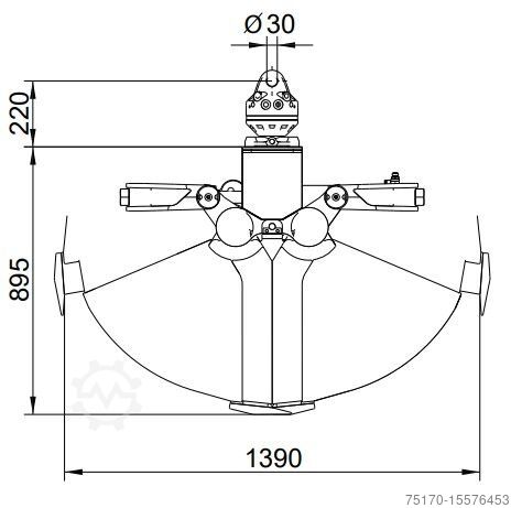 Andere Kinshofer Grabgreifer / Greifer / KM 604 - 350