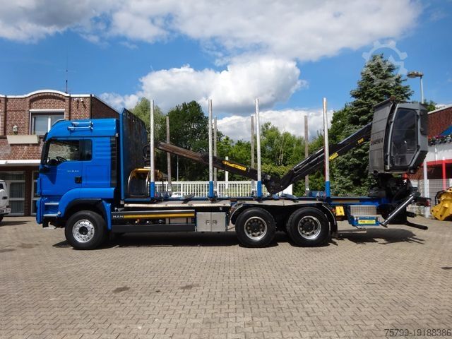 Holztransporter LKW MAN 26.510 mit KESLA 2112 Holzkran+Kabine+Greifer