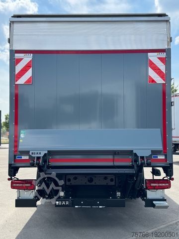 Camion cu platformă și prelată MAN TGM 26.320 L / LBW / LENKACHSE / 22 PAL