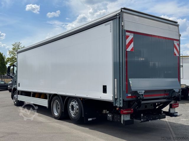Camion cu platformă și prelată MAN TGM 26.320 L / LBW / LENKACHSE / 22 PAL