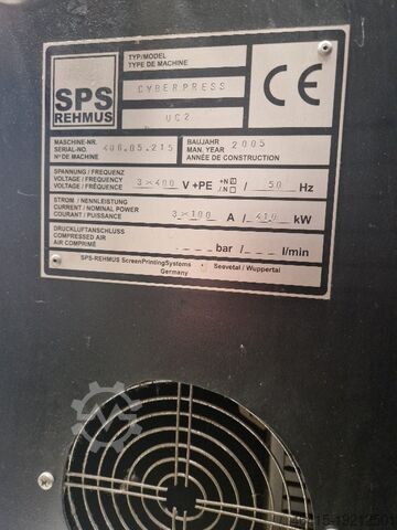 Screen printing machine SPS SpotUV CP2 + UV