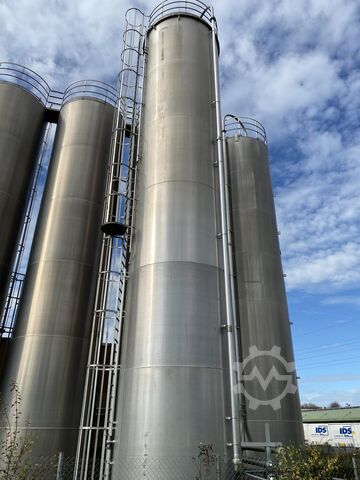 1 x 100 m³ aluminium silo, ø 3.000 mm Braby