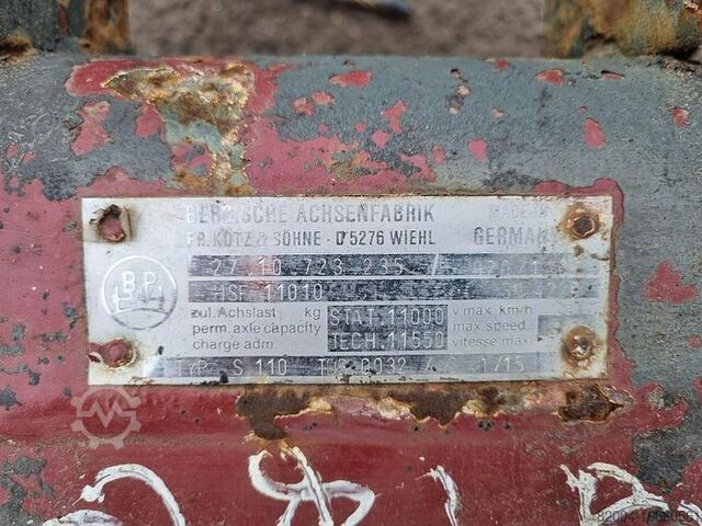 Axel Bpw HSF 11010 |150 SQUARE | HEAVY DUTY | TRAILER AXLE