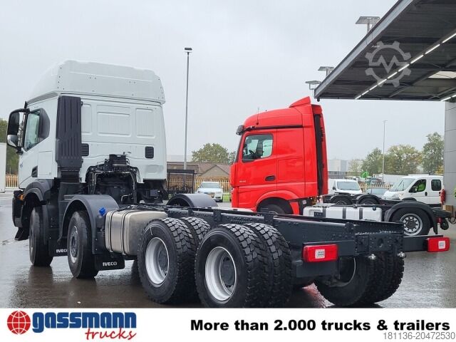 Roll-off tipper truck Iveco T-Way AT410T51/58 8x4, Retarder, 4x VORHANDEN!