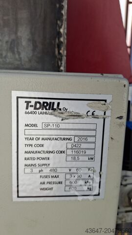 Buisuiteindevormmachine, T-Drill SP-110 T-Drill SP-110