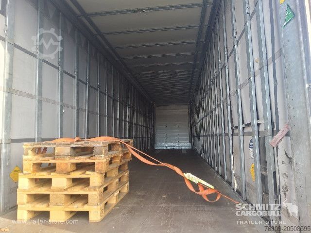 Open semitrailer with tarp Schmitz Cargobull Curtainsider Mega Getränke