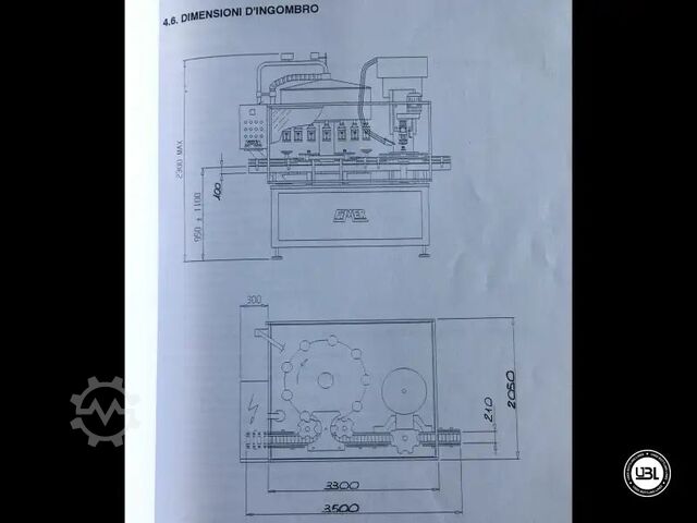 μηχανή πλήρωσης Fimer RT 8/1 VA