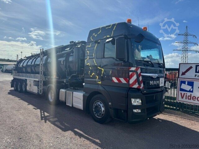 Vacuümtankwagen MAN 18.400 TGX Kutschke 24m³ Saug-Sattelzug