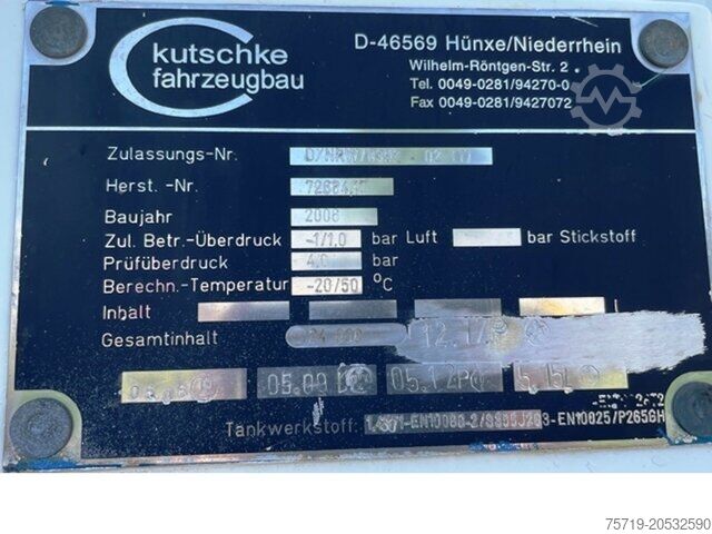 Vacuümtankwagen MAN 18.400 TGX Kutschke 24m³ Saug-Sattelzug