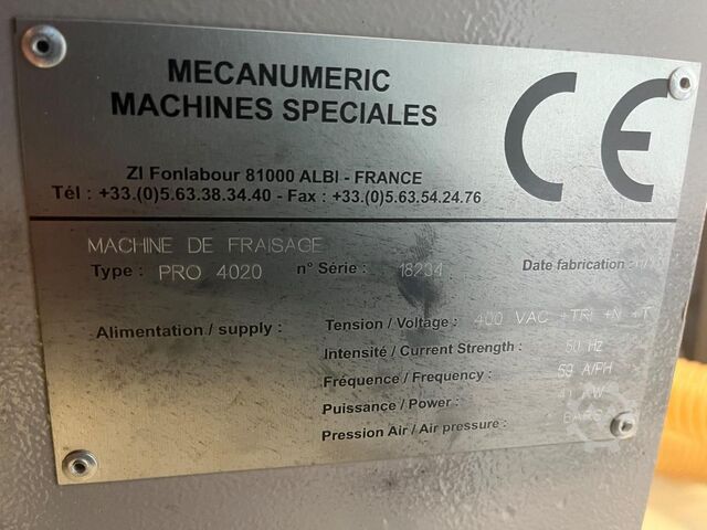 Portaal freesmachine Mecanumeric Mecapro 4020 X2 Z400