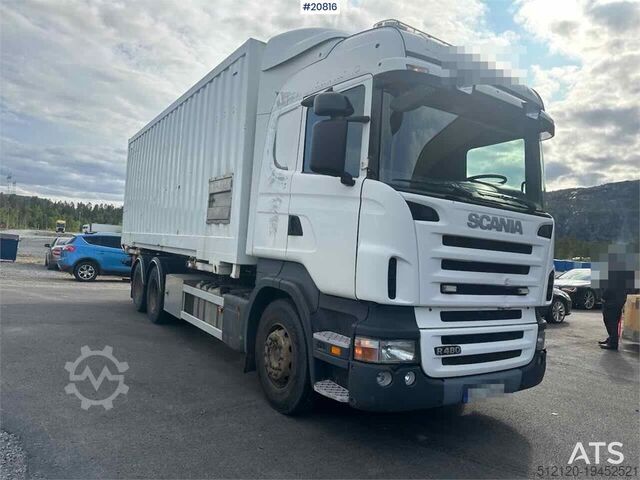 BDF System Scania R480 3 axle container truck with/ lift