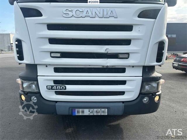 BDF System Scania R480 3 axle container truck with/ lift
