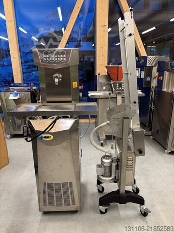 Machine de tempérage avec bande d'enrobage/accessoires GAMI Diva12