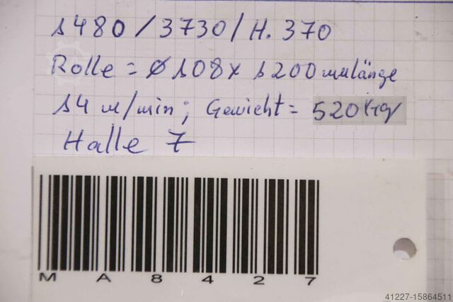 Roller conveyor driven with stopper unbekannt 3730/1480/H370 mm