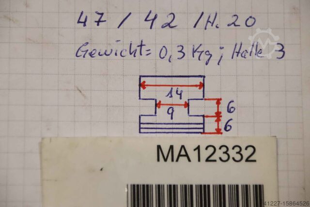 Udskiftelige kæber Basiskæber Forkardt Breite 14 mm schrägverzahnt
