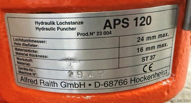 Hålstans ALFRA PRESS APS 120