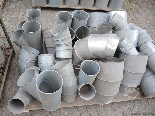 Galvanizli emiş boruları, boru kemerleri Hoecker-Polytechnik 