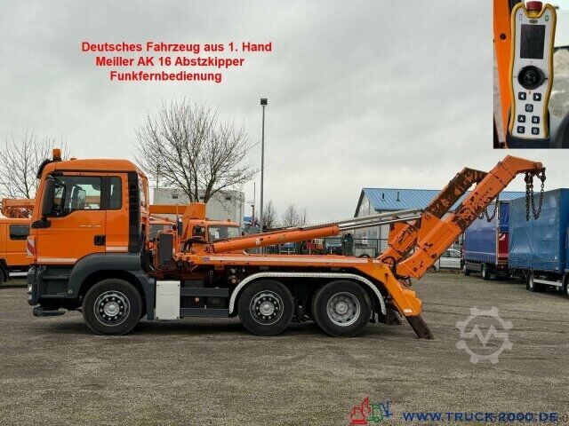 Camion benne MAN TGS 26.400 MEILLER Teleabsetzer + Fernbedienung