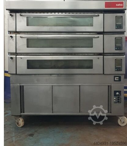 Forno modulare elettrico a platea con cella di lievitazione usata SALVA SALVA E-20