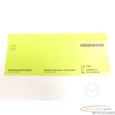 Heidenhain component Heidenhain LS 776 ML 320 . 336 966-73 SN:27412980M + AE LS 776 - ungeb.! -