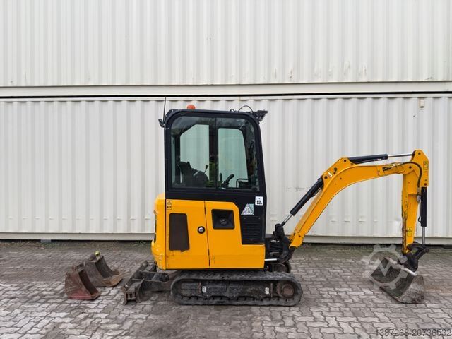 Mini-excavator JCB 16C-1 /2022 BJ/939 H/verbr. Laufwerk/3xLöffel