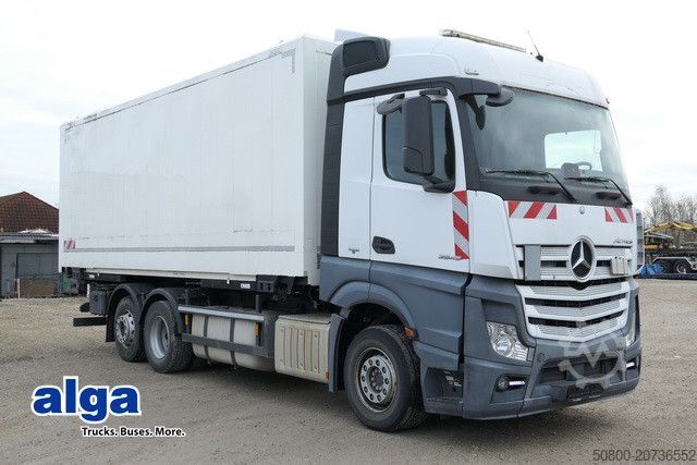 Camion porte-caisses amovibles MERCEDES-BENZ 2545 L Actros 6x2, Retader, für Bohrgeräte, AHK