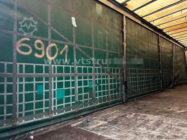 Open oplegger met zeil SCHMITZ CARGOBULL S01 SCS 24/L-13.62 Mega-Auflieger Pritsche+Plane