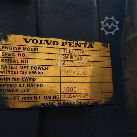Dieselwaterpomp Kagema DPA Kagema DPA 8-900m3/h Volvo TWD 710 300hp 218kW 6400ccm3