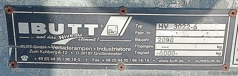 Verladerampe Butt HV 3022-6