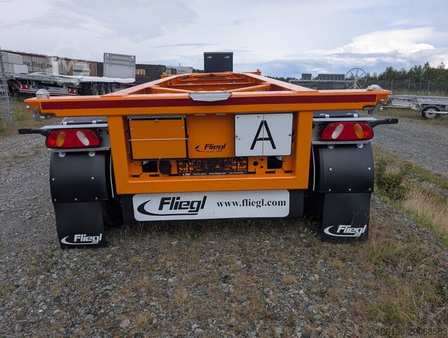 Naczepa z wymienną zabudową Fliegl SDS 380 für 20" Container Heckbündig