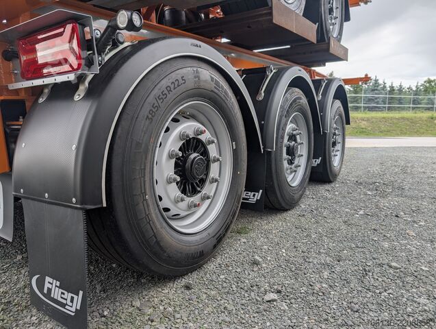 Naczepa z wymienną zabudową Fliegl SDS 380 für 20" Container Heckbündig