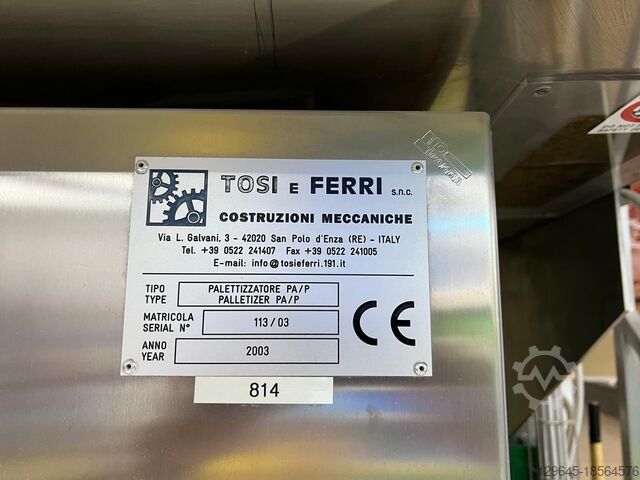 Palettenfüllsystem Tosi Ferri Palettierer Kombidosen Model 113 / 03