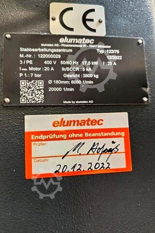Centru de prelucrare bare elumatec SBZ 122/75