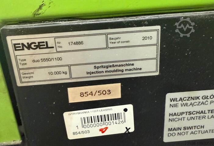 Fröccsöntő gép Engel DUO 5550/1100