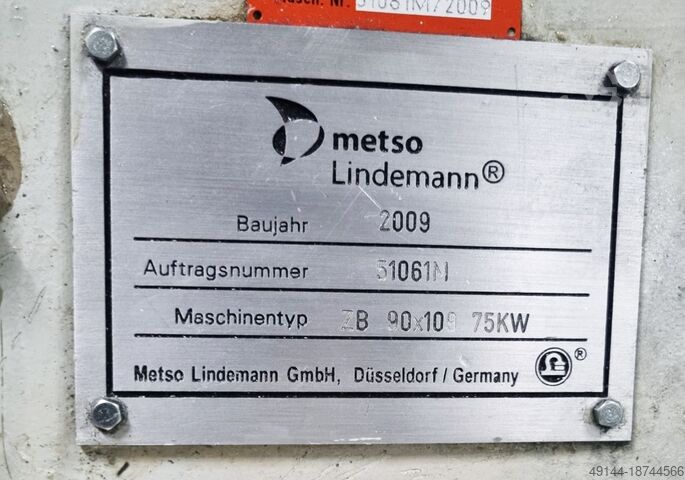 Trituradora / Rompevirutas / Trituradora de virutas Metso Lindemann GmbH ZB 90x109