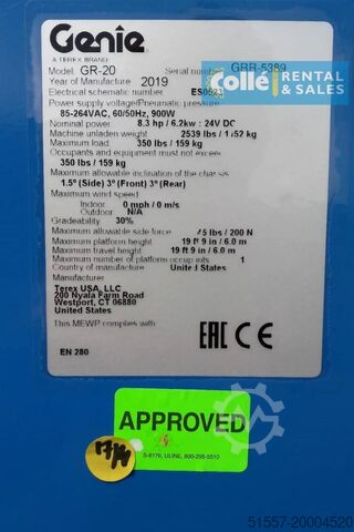 Hoogwerker Genie GR-20 | 2020