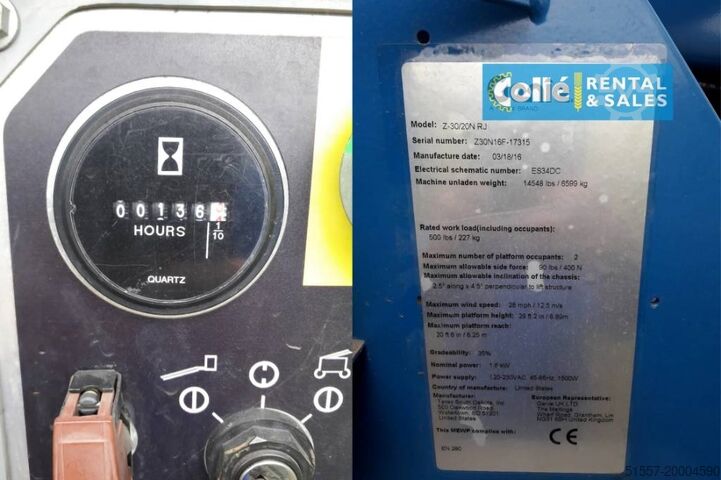 Knikarmhoogwerker Genie Z-30/20N RJ | 2016