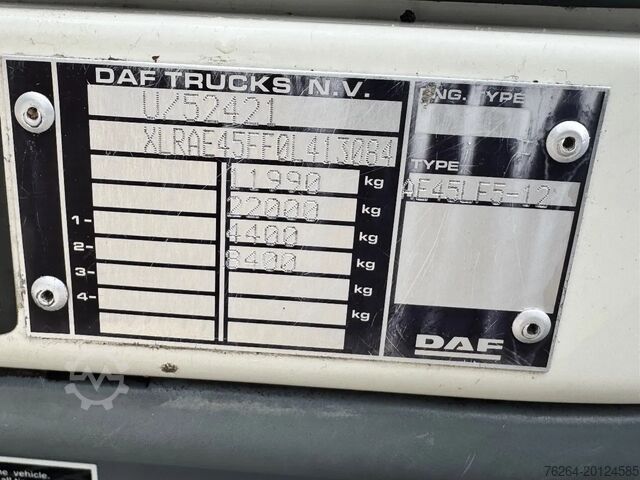 Koffer DAF LF 210 BAKWAGEN MANUEEL EURO5