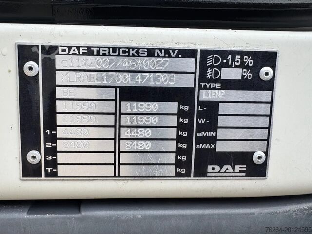 Koffer DAF LF 230 BAKWAGEN MOTORSCHADE EURO6