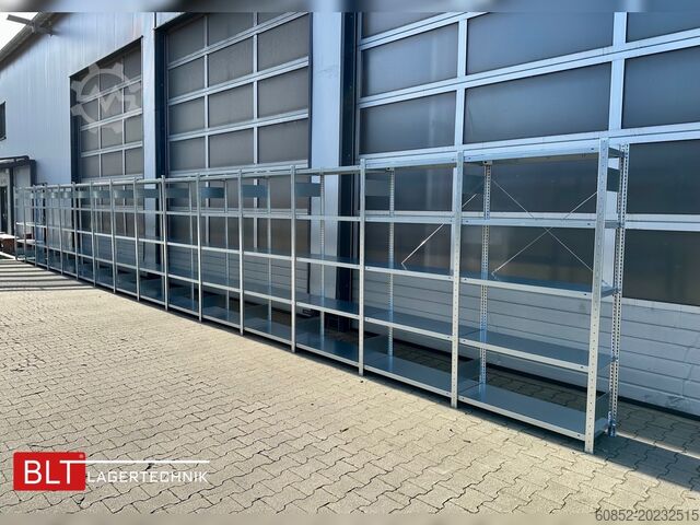 Plug-in hylder ca. 60,06 lfm. Fachbodenregale META H: 200 cm , T: 40 cm , 150 kg pro Ebene
