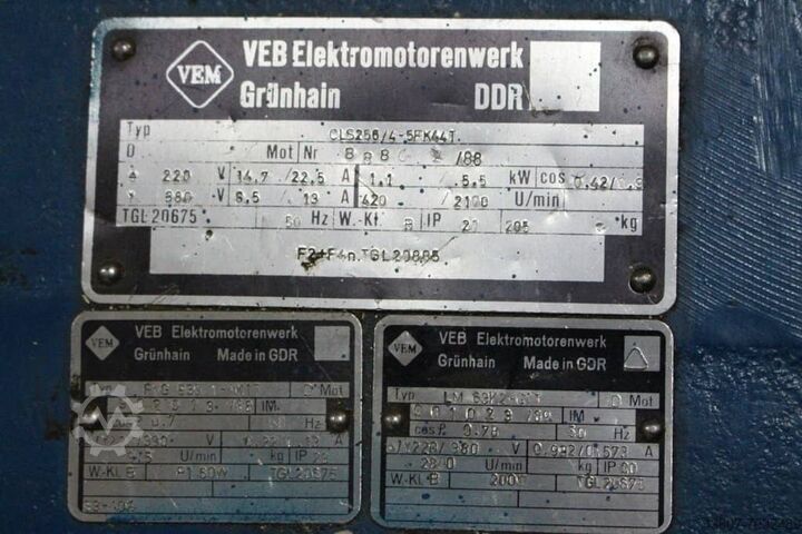 Motor voor zadelhechter Brehmer - VEB LBW 742-745-750