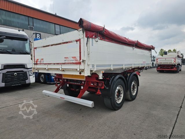 Reboque basculante trilateral KEMPF GETREIDEKIPPER * SAF-ACHSEN * LIFTACHSE * ALCOA
