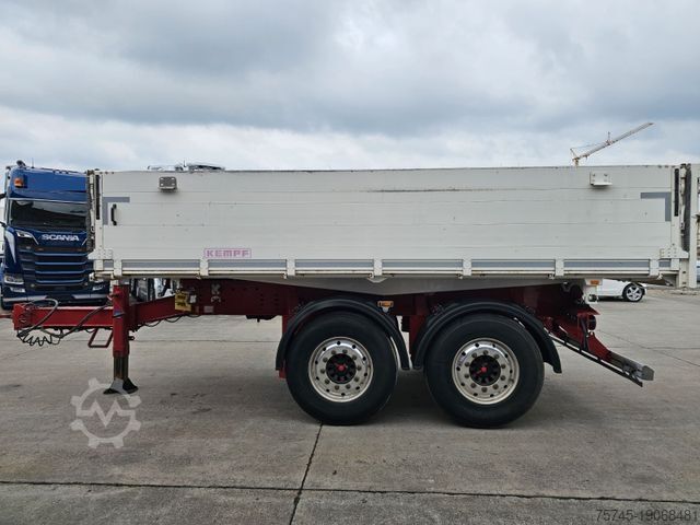 Reboque basculante trilateral KEMPF GETREIDEKIPPER * SAF-ACHSEN * LIFTACHSE * ALCOA
