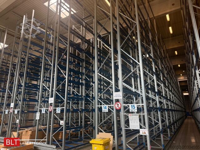 Scaffalatura portapallet pesante, scaffalatura industriale, scaffalatura alta SSI Schäfer PR600 – 30,90 lfm, Höhe 7,5m Boden + 4 Ebenen | Fachlast bis 3500 kg