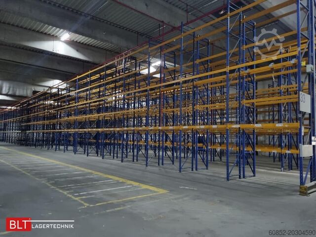 Scaffalatura portapallet pesante, scaffalatura industriale, scaffalatura alta Jungheinrich Delta - 50,4 lfm, Höhe 7,5m Boden + 3 Ebenen | Fachlast 2700kg
