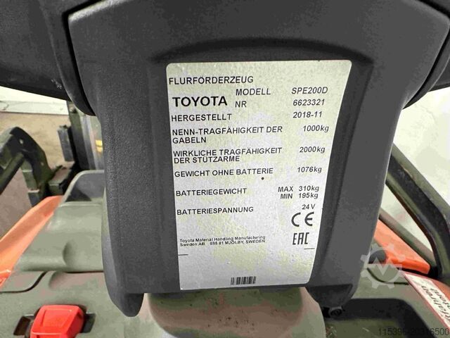 Hoogheffende truck Toyota SPE 200 D