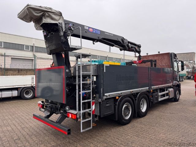 Grua montada em camião MERCEDES-BENZ 2545 Actros 5 L  Baustoffkran HMF  TOP