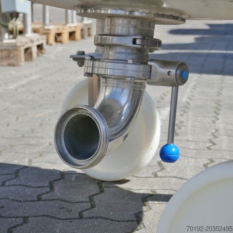 Contenitore mobile da 330 litri in acciaio inox V4A  9906