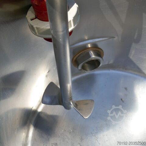 Cuve agitatrice de 65 litres en V4A avec agitateur à hélice  9904